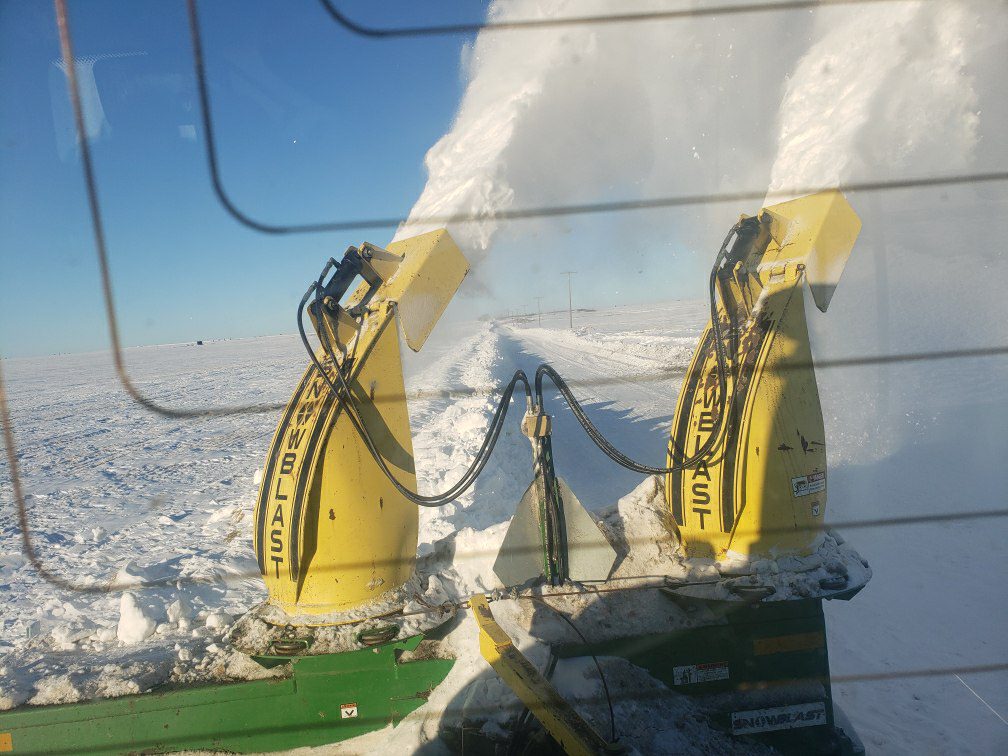 snowplow blowing snow snowplow blowing snow
